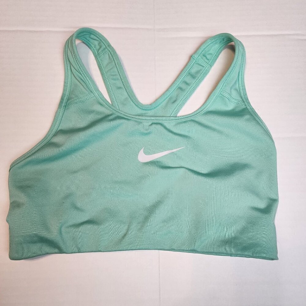 Nike dri fit sports bra sz S women / teen girl aqua green